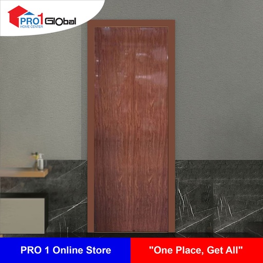 PRO PVC Door 1SLL7181MH 700x1800MM Mahogany