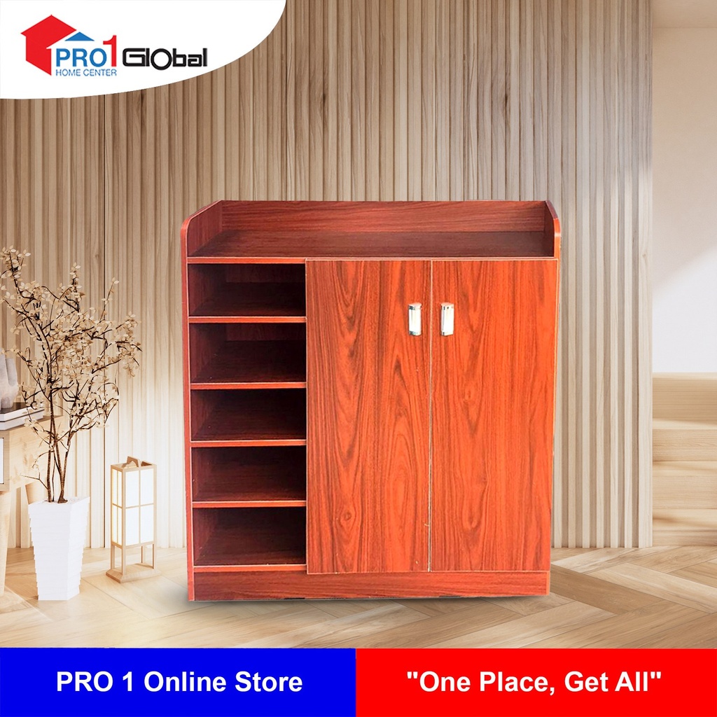 NWM Shoe Cabinet LLT-X001 (90 x 29 x 94)cm Red