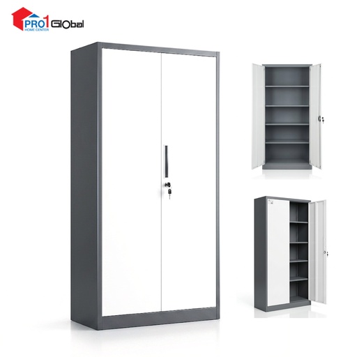 Homely Iron Wardrobe Steel Door FB05 (90x40x180)cm