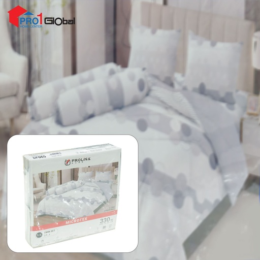 Frolina Bedsheet Microtex Single Fitted 3Pcs (3.5ftx6.5ftx14in) (DF065 - Bubbles Beat)