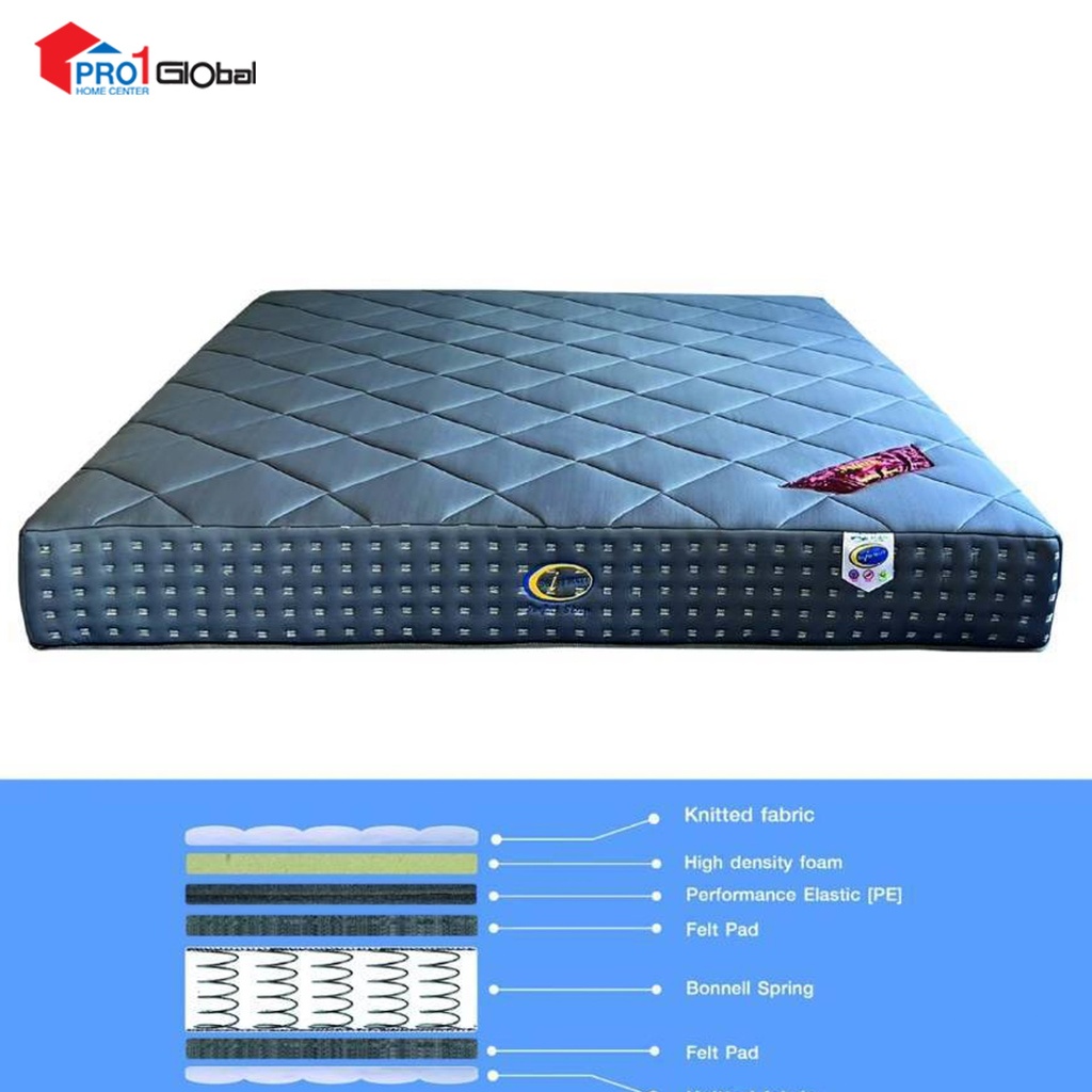 Swiss Matt Punch Spring Mattress (6ftx6.5ftx9in)
