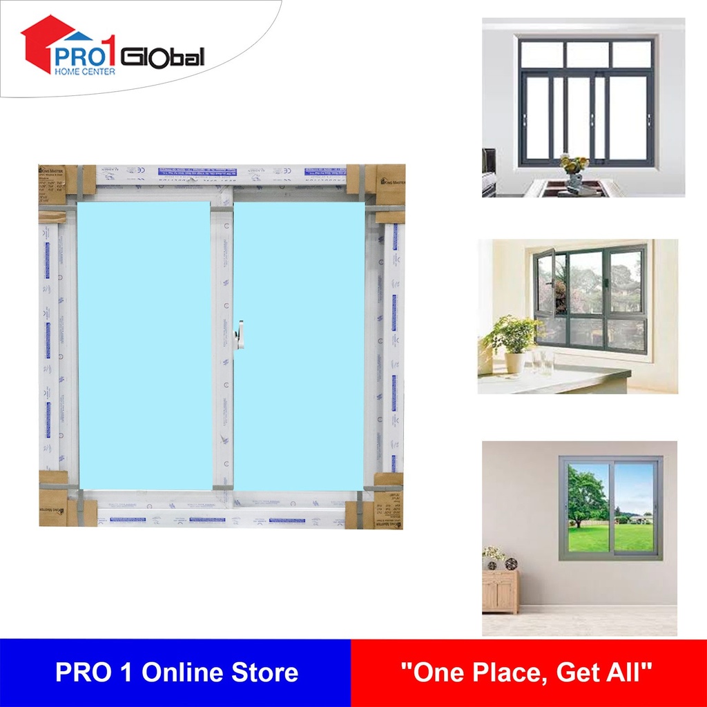 Aladdin UPVC Slide Window 80mm Frame (W3ft x H3ft)Sola Green