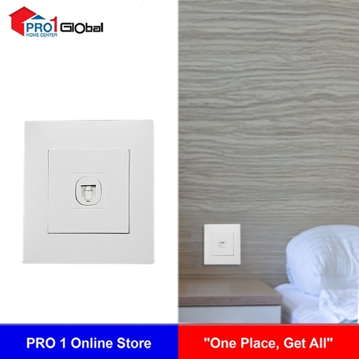 (Discon) Schneider Vivace 1G Telephone Outlet with shutter