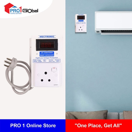 Mectronic Digital Safeguard 15A 3Pin Round Aircon