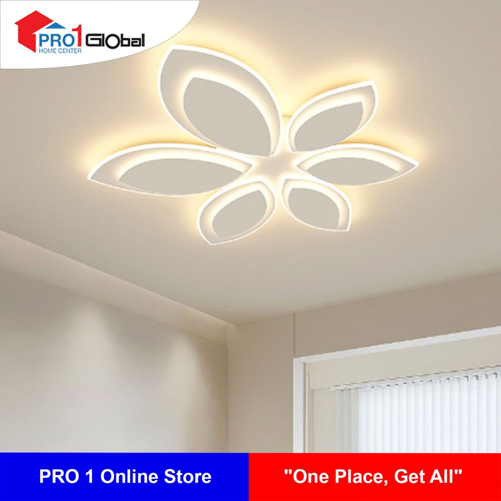 AGLOW LED 3 Colour Dimming Ceiling Lamp QF-2260-6S 90W*2 (80x80x5.5)