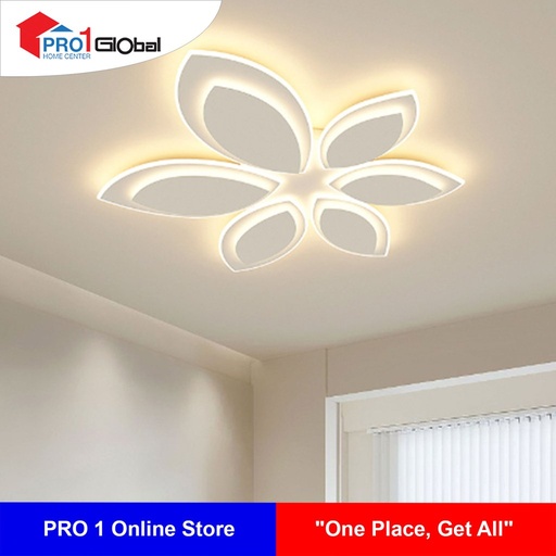 AGLOW LED 3 Colour Dimming Ceiling Lamp QF-2260-6S 90W*2 (80x80x5.5)