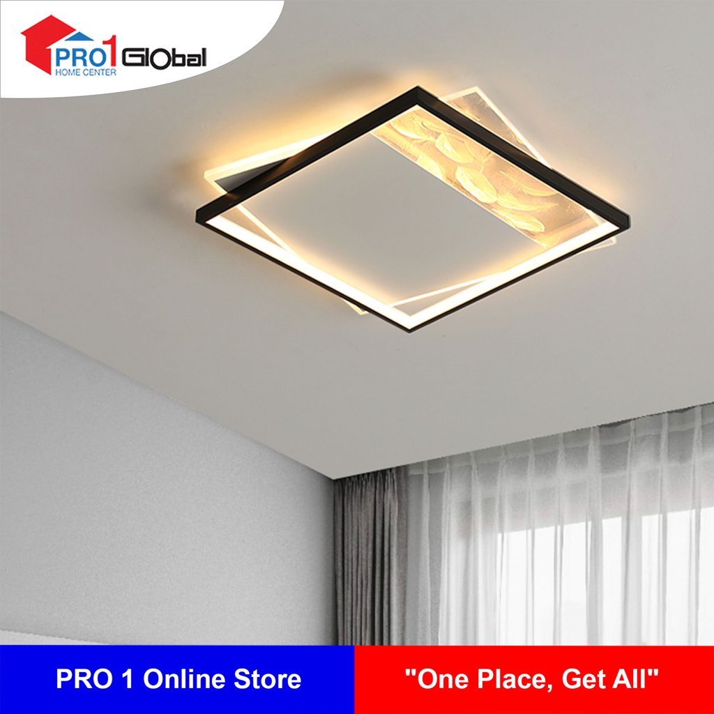 (Discon)AGLOW LED 3 colour Ceiling Lamp QF-MY500 (52x52x5cm)