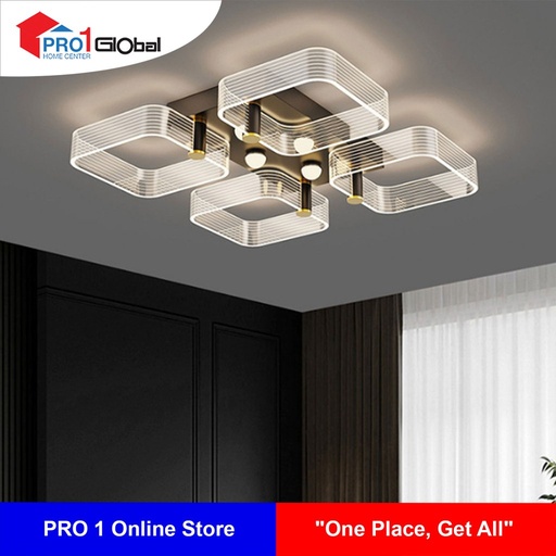 AGLOW LED 3 colour Ceiling Lamp QF-XYH04 (50x50x15cm)