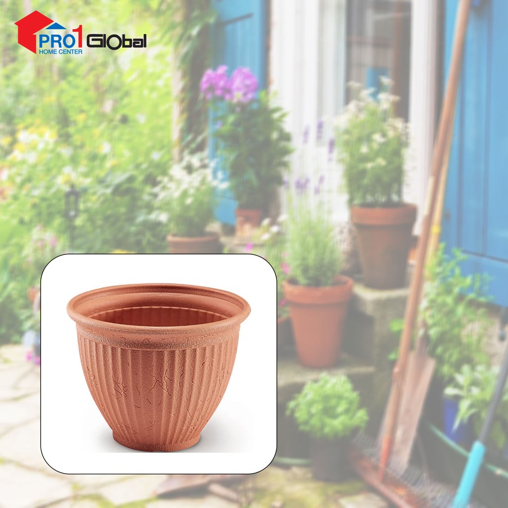 BLOOM Flower Pot 2JX9931-RD (W19.7xL19.7xH15.3)cm (Red)
