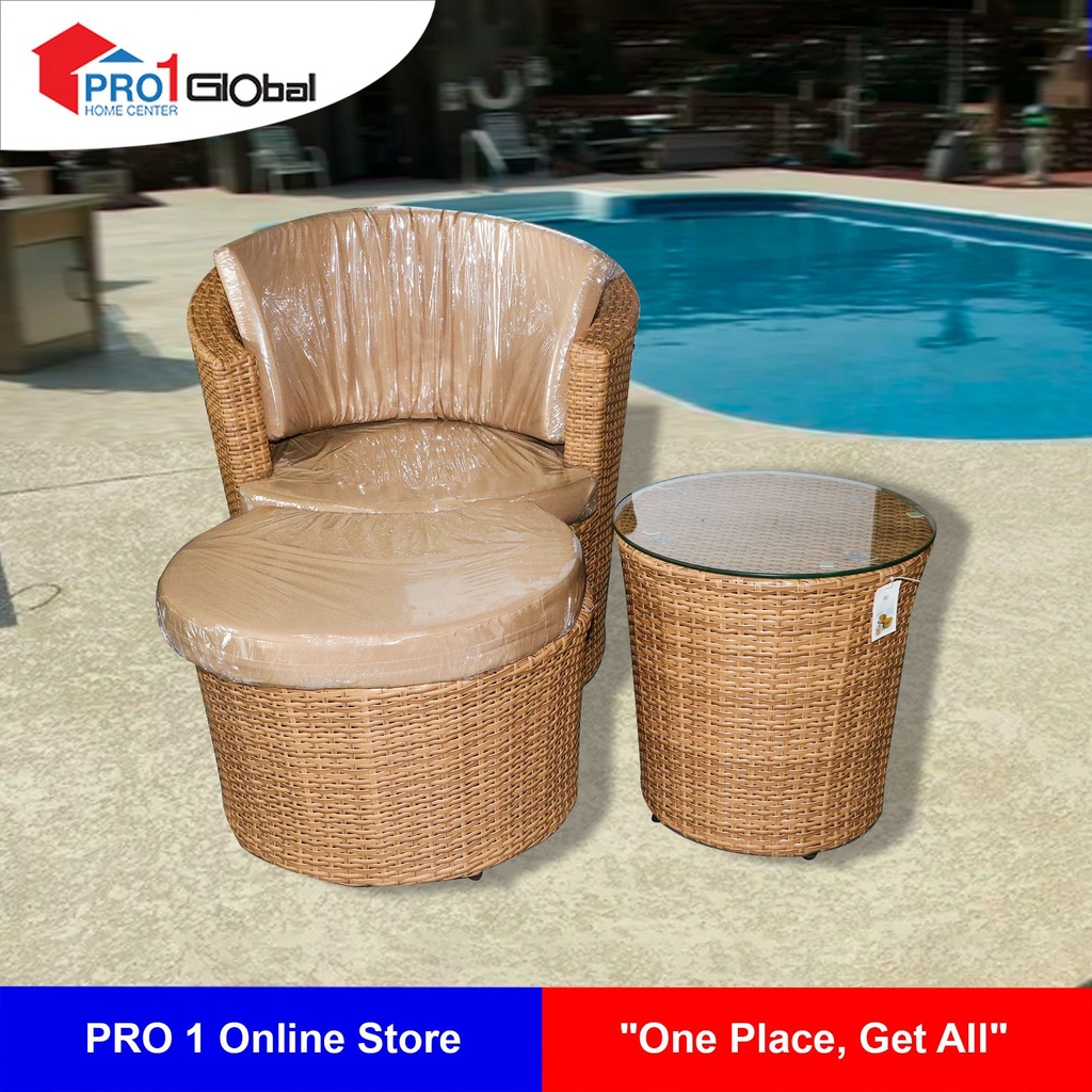 Homely Outdoor Rattan Table Set FTA9804 - ( 1+1+1)