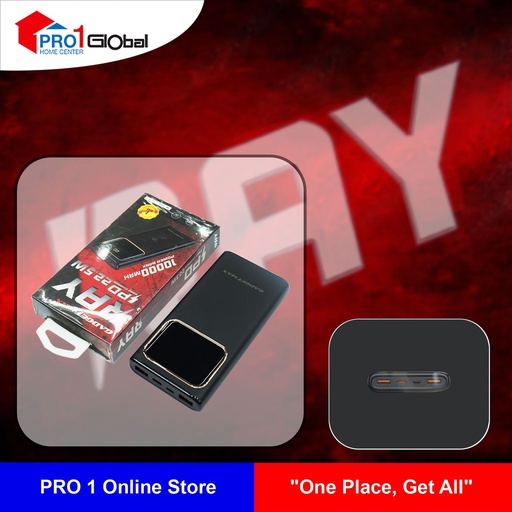 GADGET MAX Power Bank 10000mah Ray PD Fast Charger (Black)