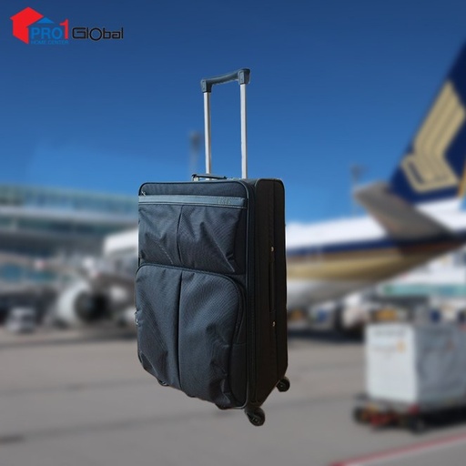 ELLE Soft Luggage No-596 (25in) Black