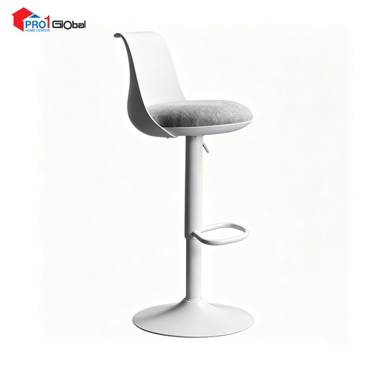 Homely Bar Chair BC666-2WH (40x46.5x108)cm (White)