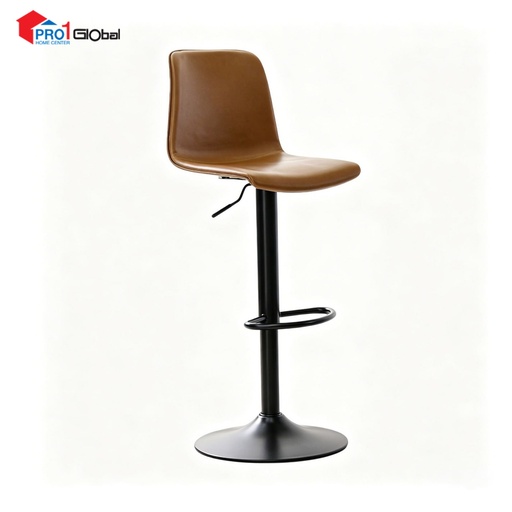 Homely Bar Chair BC666-6BN (38x42x108)cm (Brown)
