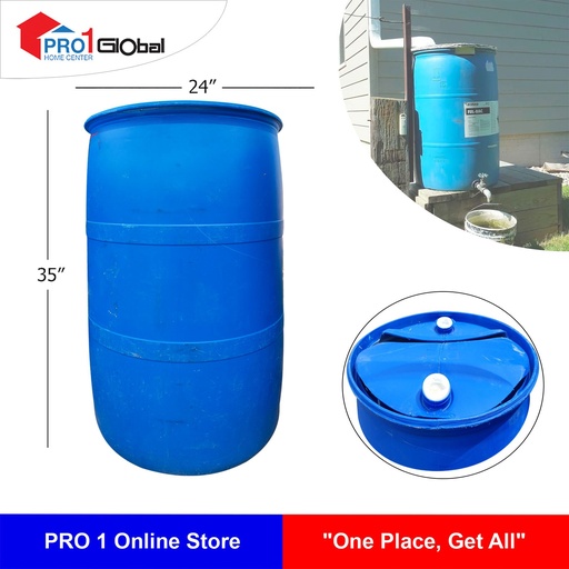 DNY Tank Drum Blue 50GL Open