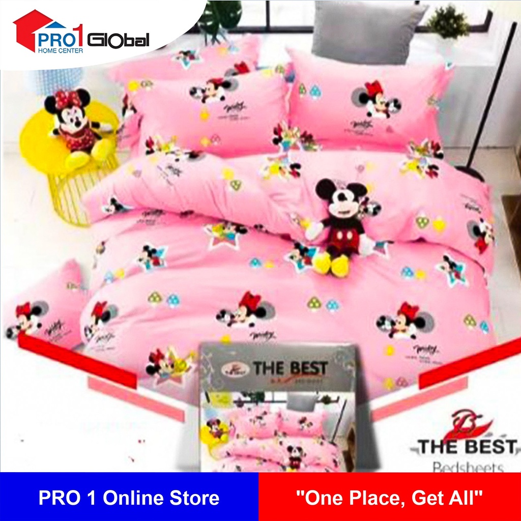 SH The Best Bedsheet Double Fitted 5Pcs(6ftx6.5ftx8in)