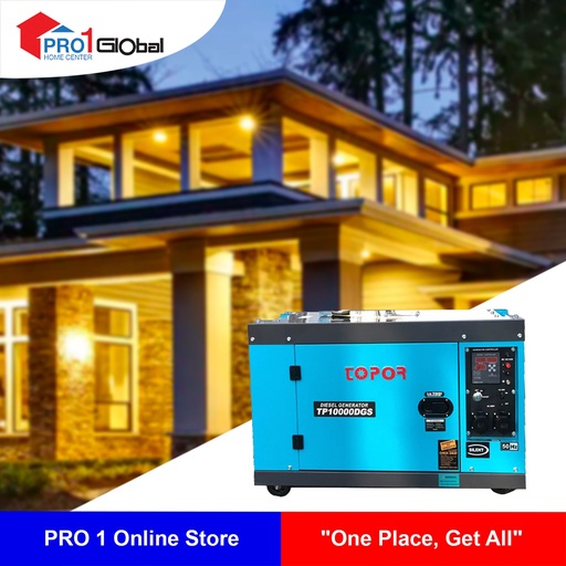 TOPOR Silent Diesel Generator TP10000 (8KW)
