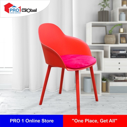 Homely Sponge Chair 615HW17 (51x54x80)cm Red