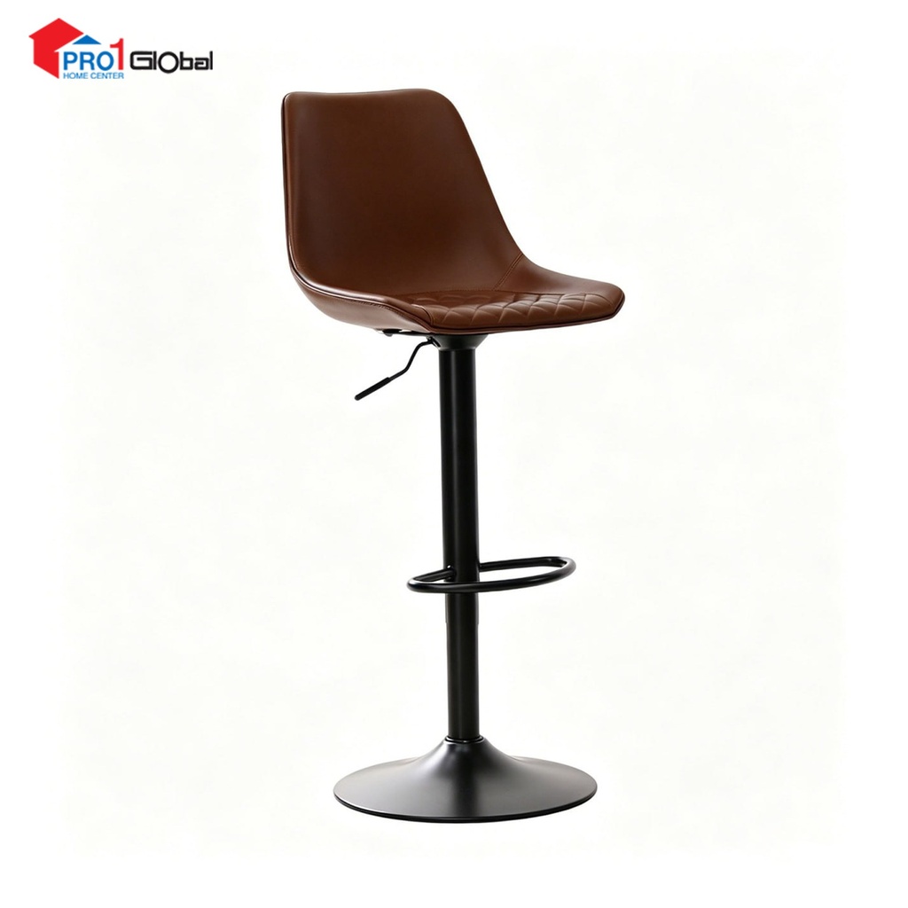 Homely Bar Chair BC666-8Rd (43x50x113)cm (Red)