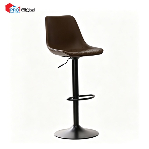 Homely Bar Chair BC666-8DB (43x50x113)cm (Dark Brown)