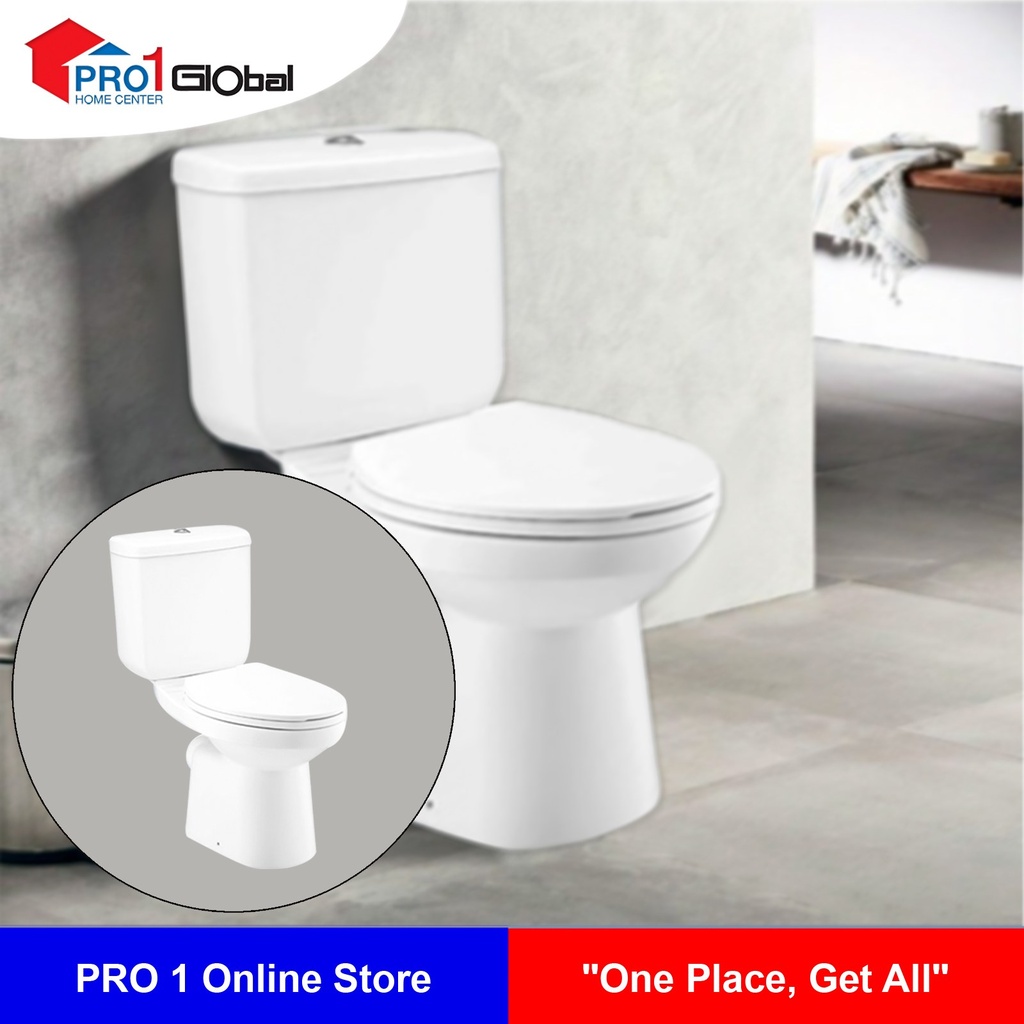 Cotto Two Piece Toilet Sella P-Trap 3/4.5L C13332 (390x735x795mm)WH