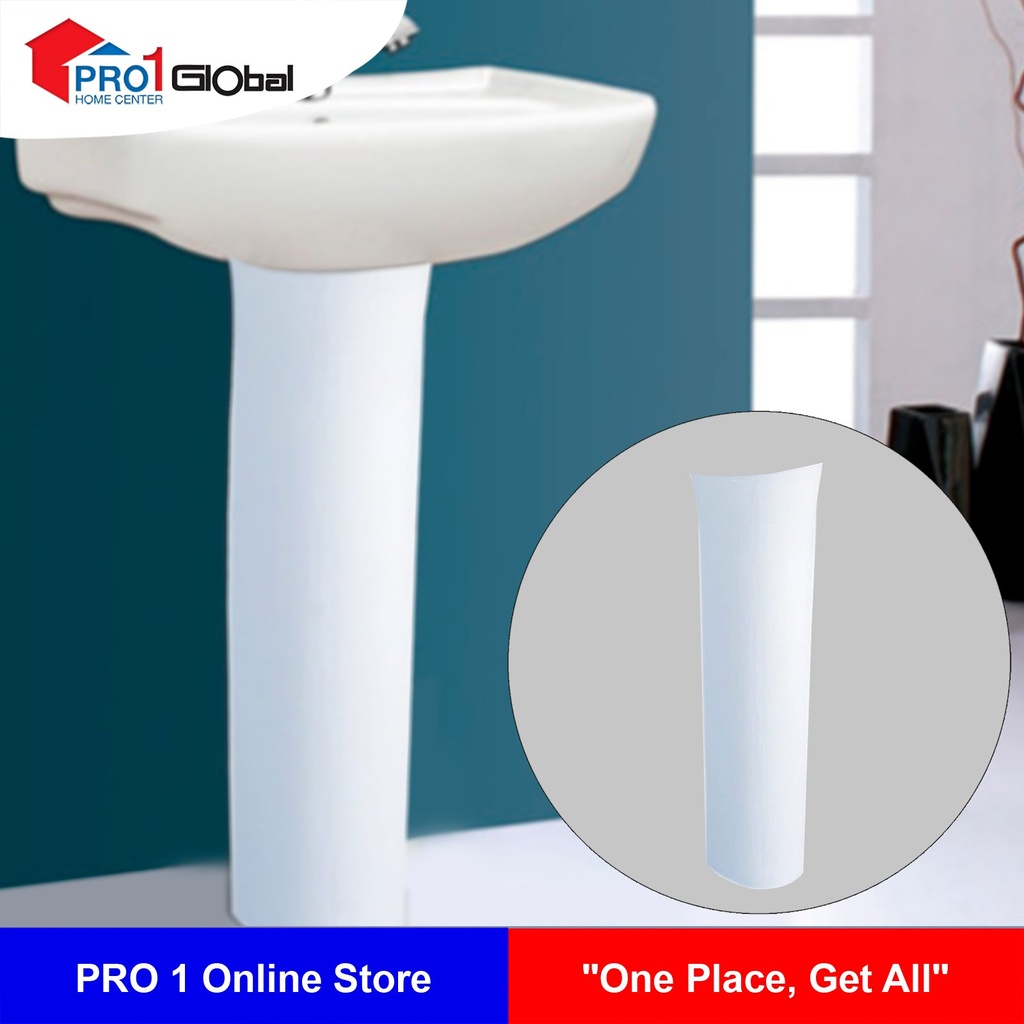 COTTO Long Pedestal KENSINGTON C404 (150x500mm)WH