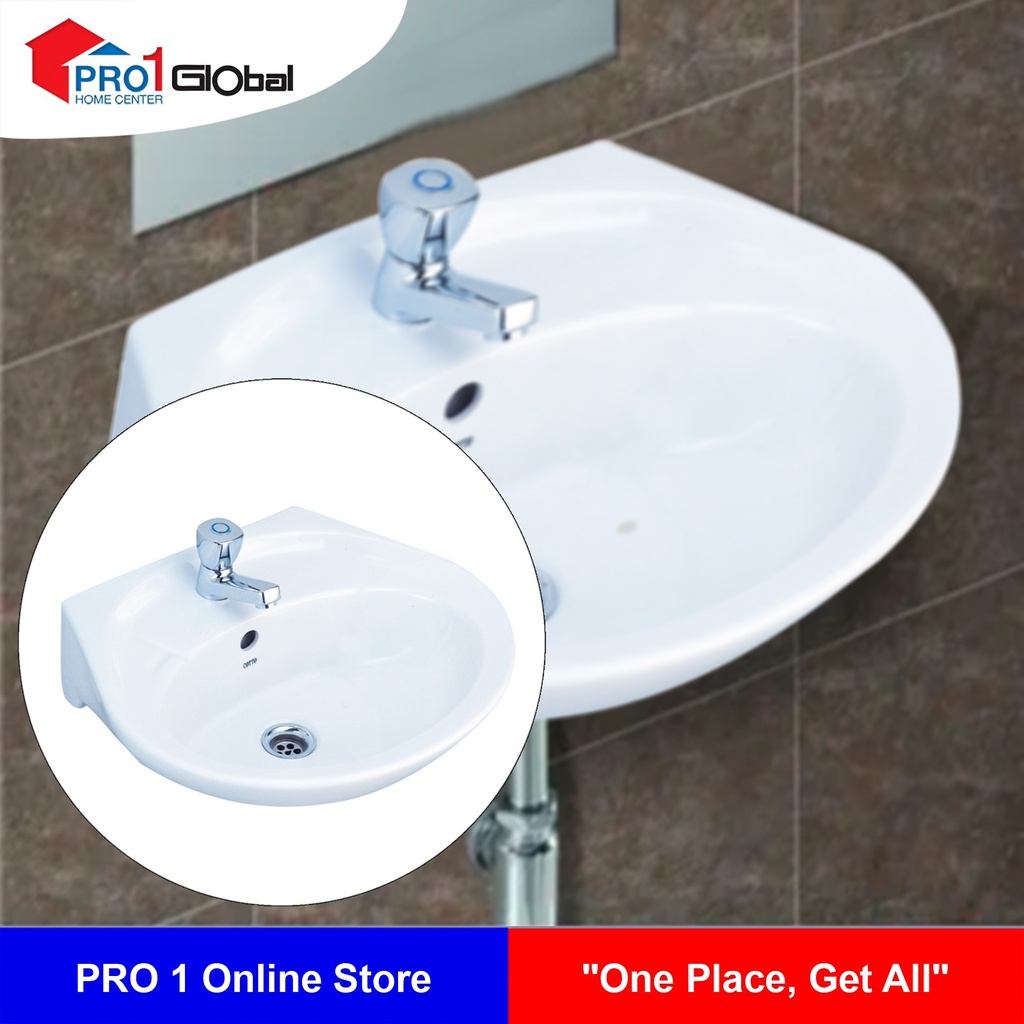 COTTO Wall Hung Basin KENSINGTON C013 (500x420x190mm)WH