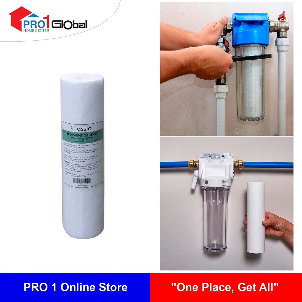Classio 5Micron Water Filter(10In, PP Sediment)