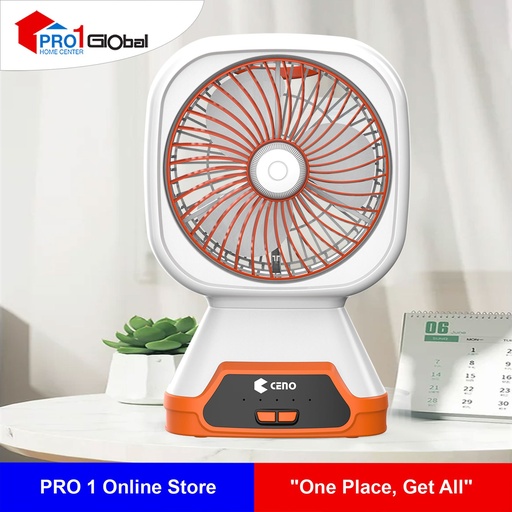 CENO Rechargeable Table Fan KN-2806