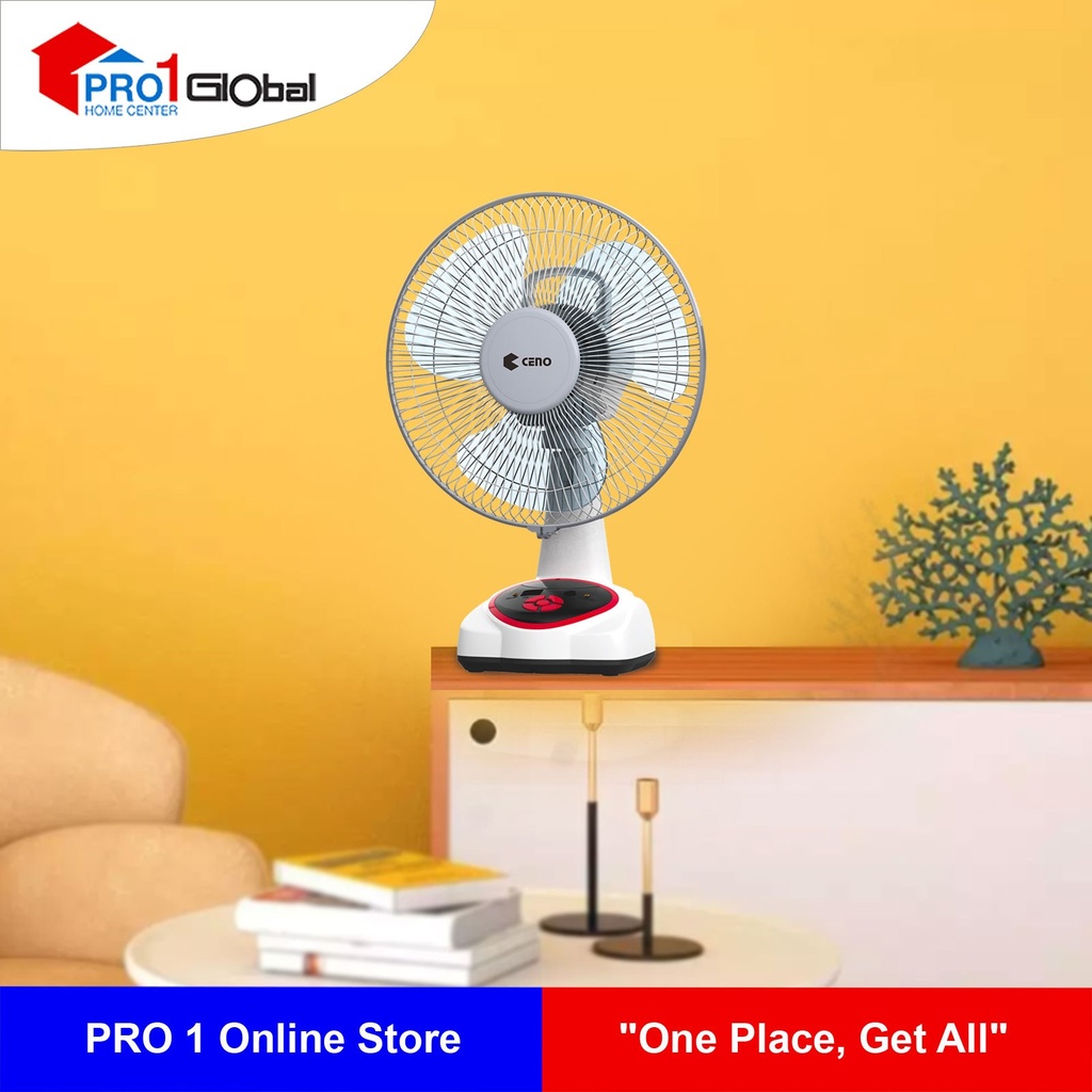 CENO Rechargeable Table Fan KN-6912S(12In)
