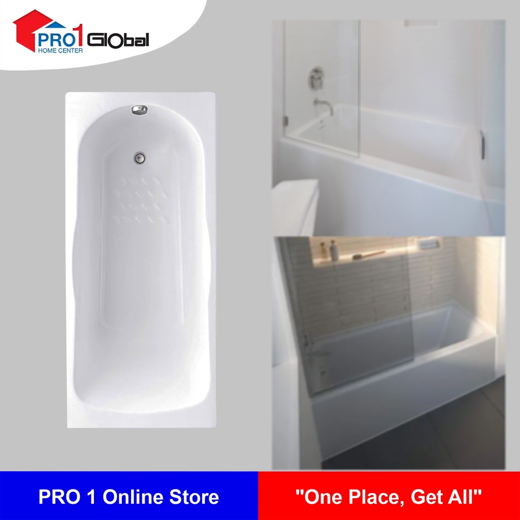 COTTO Plain Bathtub DONNA BT-217PP(H)(1700x730x400)mm WH