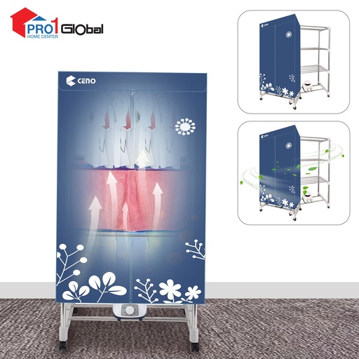 CENO Cloth Dryer JMCGY002 (1500W,Dark Blue)